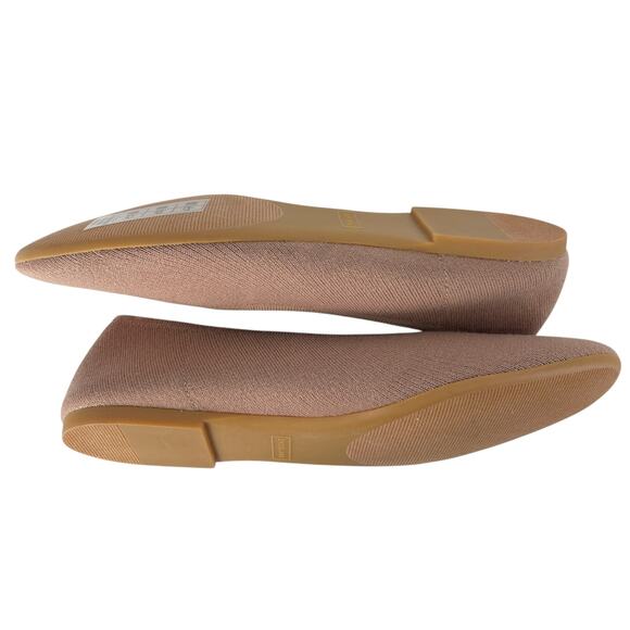 Everlane The Day Glove Ballet Flat ReKnit Cinnamon Latte Size 11 NWOB - Picture 3 of 10